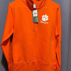 Clemson orange ladies quarter zip